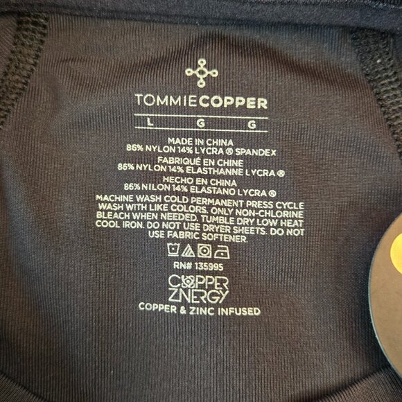 TOMMIE COPPER Women Shoulder Support, Posture Compression Shirt Sz L Black - Picture 10 of 12